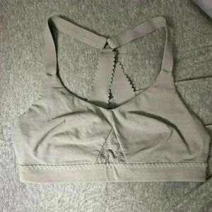 Athleta Gray Racerback sports bra.  Size S.